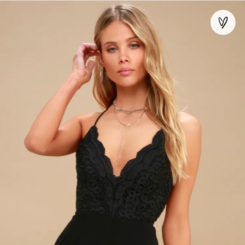 Black short romper
